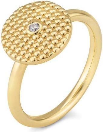 Breuning RING - BRILL. 0,025 Ct. H/si (53, 585/14 K Gold)