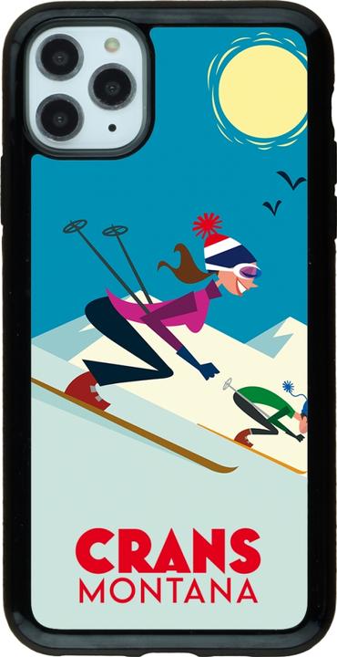 Produktbild PhoneLook Hülle Hybrid Armor schwarz Crans-Montana Ski Downhill (Apple iPhone 11 Pro Max)