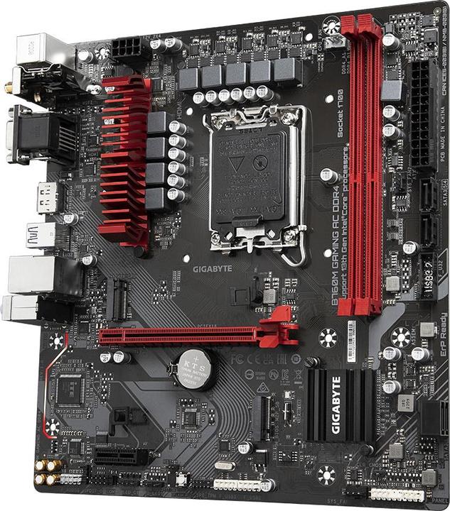 Produktbild Gigabyte Mainboard||Intel B760 Express|LGA1700|Micro-ATX|Memory DDR4|Memory slots 2|1xPCI-Express 3.0 1x|1xPC (LGA 1700, Intel B760, Intel B760 Express, mATX)