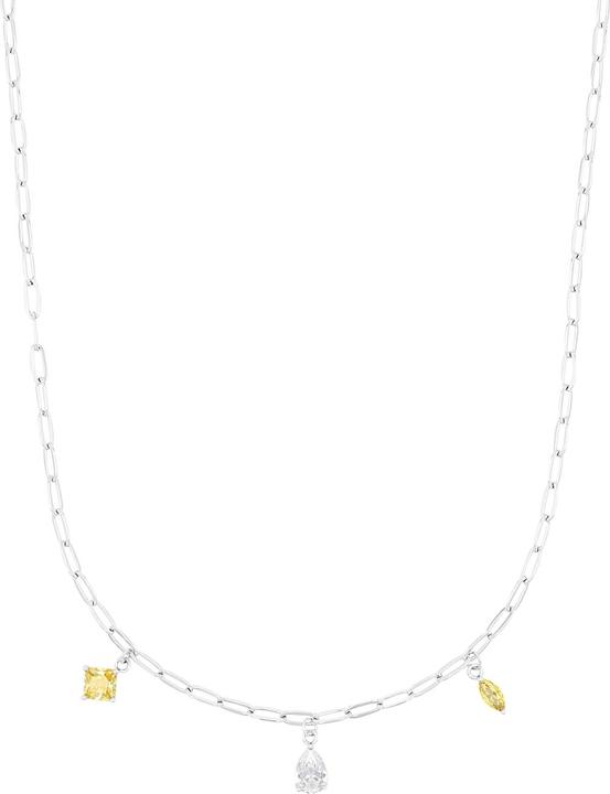 Amor Halsschmuck für Damen, 925 Sterling Silber, Zirkonia synth. (Silber 925)