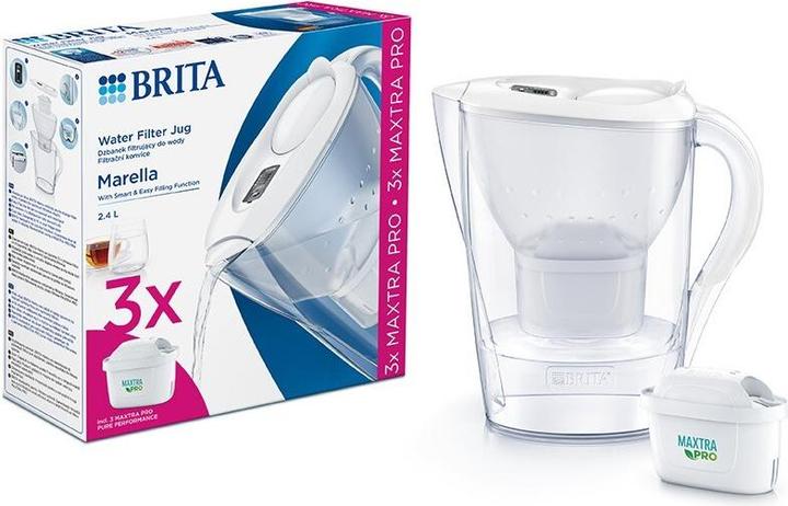 Actual product image Brita Marella Biały+ 3 MAXTRA PRO Pure Performance (2.40 l)