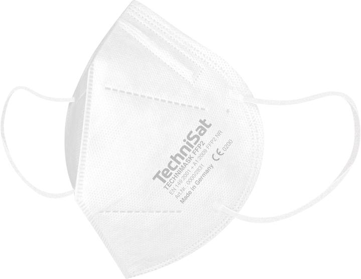 TechniSat TECHNIMASK FFP2 Maske (Mund- und Nasen-Bedeckung, 5-lagige Einweg-Maske aus hochwertigem (20 x)