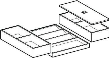Produktbild Geberit 502349001 Set Schubladeneinsatz, B:60