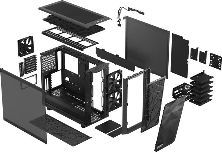Actual product image Fractal Meshify 2 Light (mATX, ATX, E-ATX, Mini-ATX)
