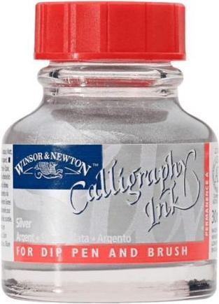 Actual product image Winsor & Newton Ink Calligraphy Ink silver (Inkwell)