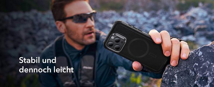 Actual product image ESR Cyber Armor HaloLock Case with Stash Stand (Apple iPhone 16 Pro Max)