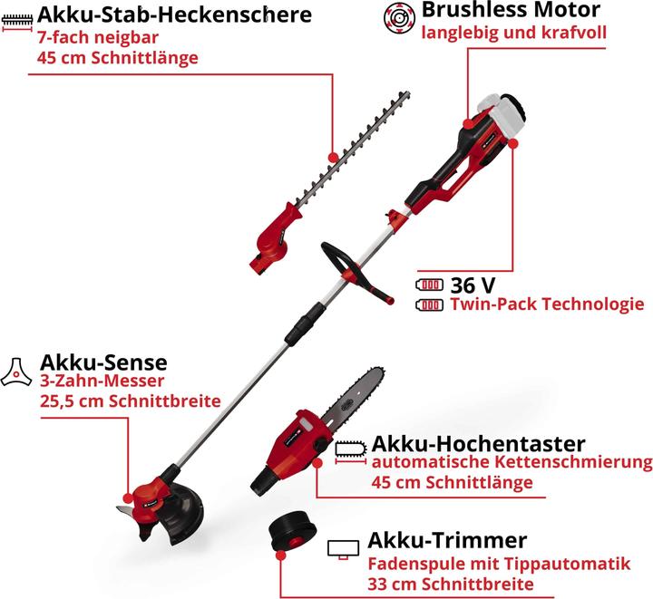 Einhell GE-LM 36/4in1Li (Fils coupe-herbe)