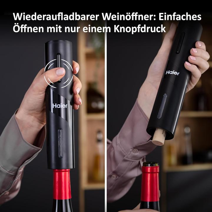 Produktbild Haier Elektrisches Weinset mit USB Stick (Weinbelüfter, Weinpumpe)