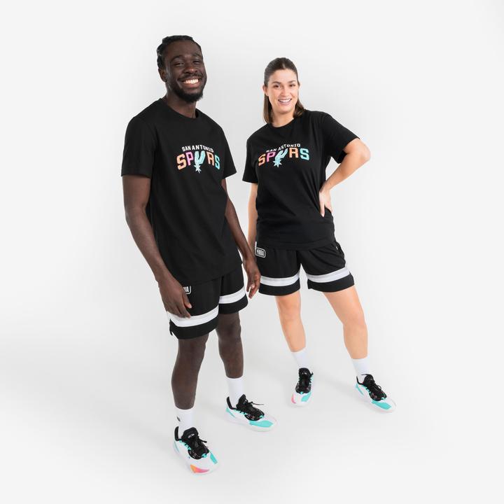 Image du produit Tarmak T-shirt de basketball nba san antonio spurs homme/femme - ts 900 ad noir (XL)