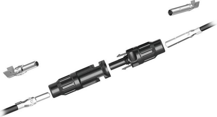 Immagine prodotto RND Connettore fotovoltaico, 6 mm², maschio/femmina, 2,6 mm, 45A, 1,5kV, a crimpare (Spina solare)