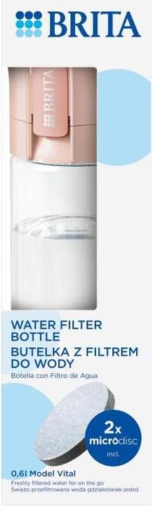 Immagine prodotto Brita Bottiglia con filtro a 2 dischi Vital Peach (0.60 l)