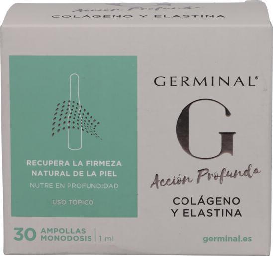 Actual product image Germinal Deep action collagen and elastin 30 ampoules