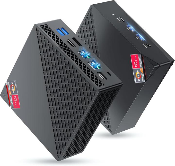 Produktbild NiPoGi Mini PC AM06 PRO mit Ryzen 7 5825U, WiFi 6 und 4K Triple Display (AMD Ryzen 7 5825U, 32.77 GB, 512 GB)
