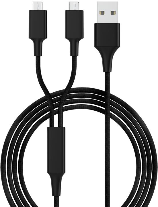 Produktbild Smrter USB-Ladekabel mit zwei Micro-USB Anschlüssen, 120cm (1.20 m, USB 2.0, 12 W)