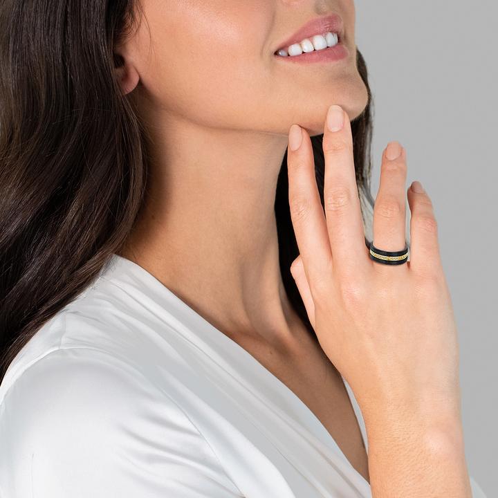 Produktbild Trilani Damen Edelstahl Zirkonia gelbgold - 7322 (52)