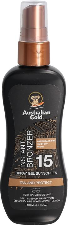Produktbild Australian Gold Instant Bronzer (Sonnenspray, Sonnengel, SPF 15, 100 ml)