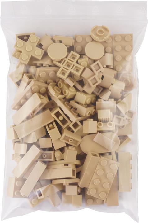 Actual product image LEGO Bricks Beige mixed - 800 pieces - Tan bricks mix - NEW (LEGO Accessories)