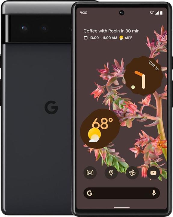 Actual product image Google Pixel 6 (128 GB, Stormy Black, 6.40", SIM + eSIM, 50 Mpx, 5G)