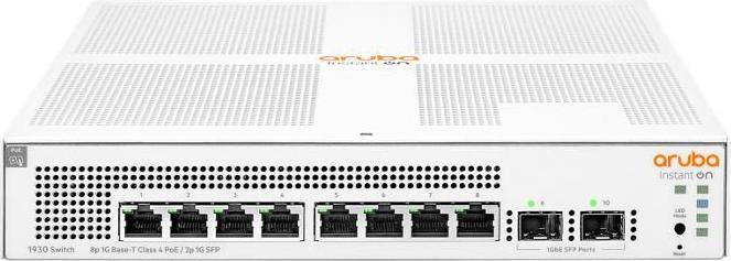 Actual product image Aruba Instant On 1930 PoE Class 4 2SFP Switch (8 Ports)