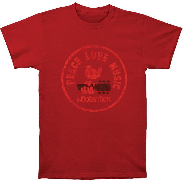Woodstock Erwachsene Liebe Frieden Musik Baumwolle TShirt (S)