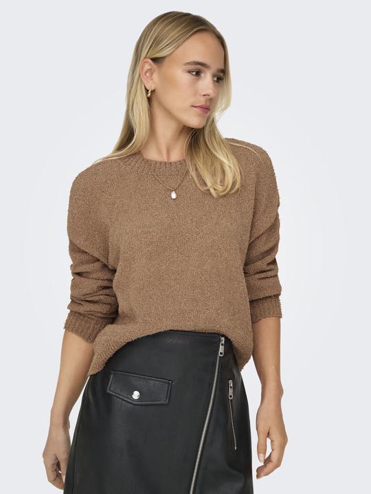Actual product image Only Round neck Ribbed cuffs Drop shoulder jumper Knitted jumper (XL)