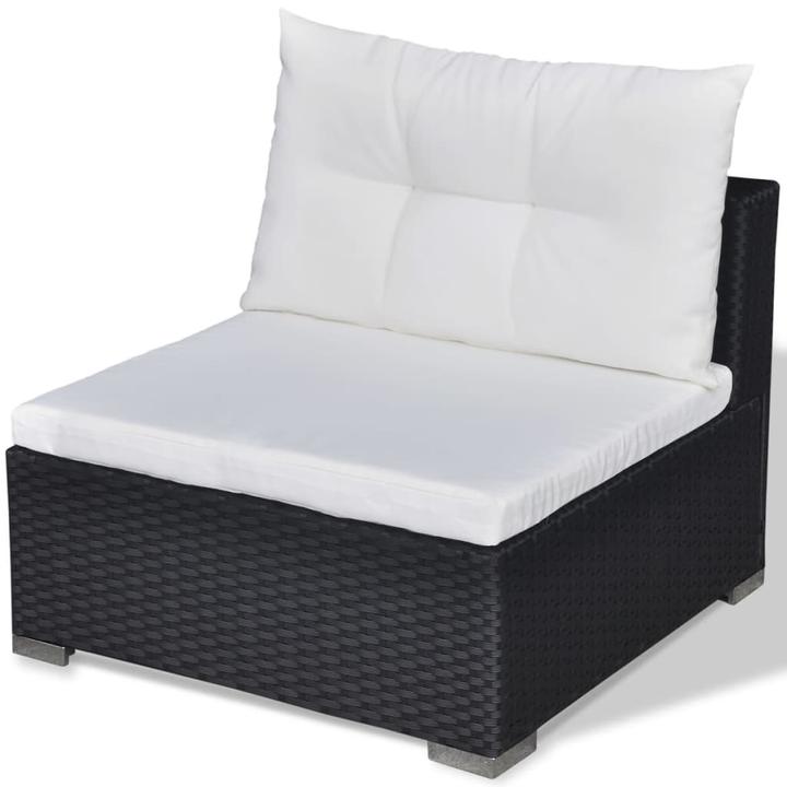 Produktbild VidaXL 5-tlg. Garten-Lounge-Set mit Kissen Poly Rattan