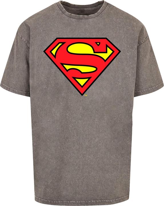 Actual product image Absolute Cult DC Originals - Superman Shield Acid Washed Oversized Tee - 114613 (XL)