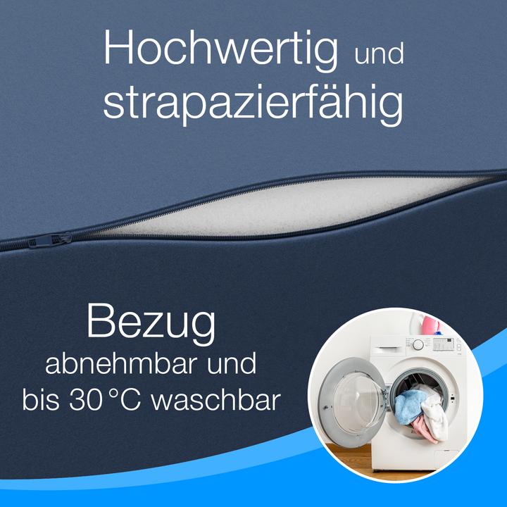 Actual product image Bestschlaf Klappmatratze, 3-teilige Faltmatratze, Reisebett, Gästematratze (75 x 195 cm, Foam core)