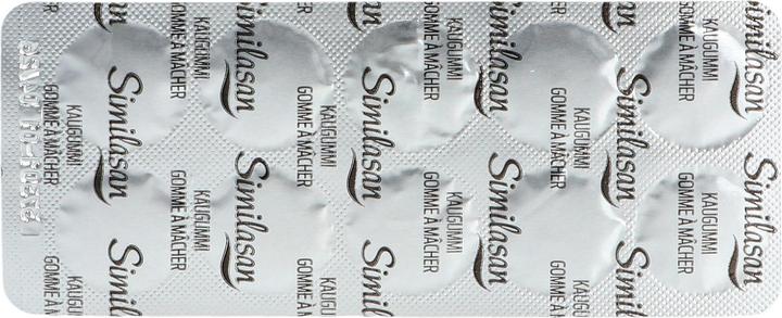 Nutritional values and ingredients Similasan OculARED chewing gum fruit 60 (60 Piece, 154 g)