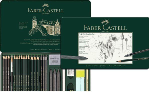 Immagine prodotto Faber-Castell Set di grafite Pitt (2H, 4B, 6B, 3B, HB, 2B, 26 x)