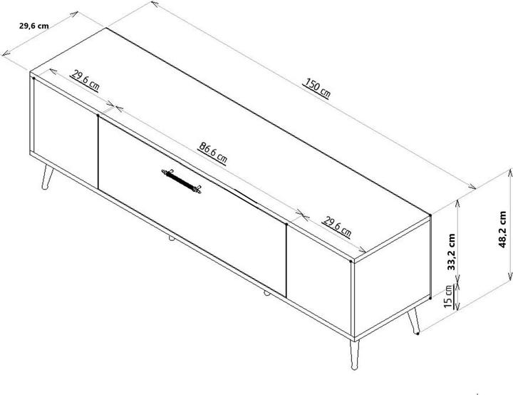 Actual product image Kalune Design Decorium Arch TV Stand