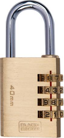 Produktbild Black & Decker Padlock 4 digit 40mm