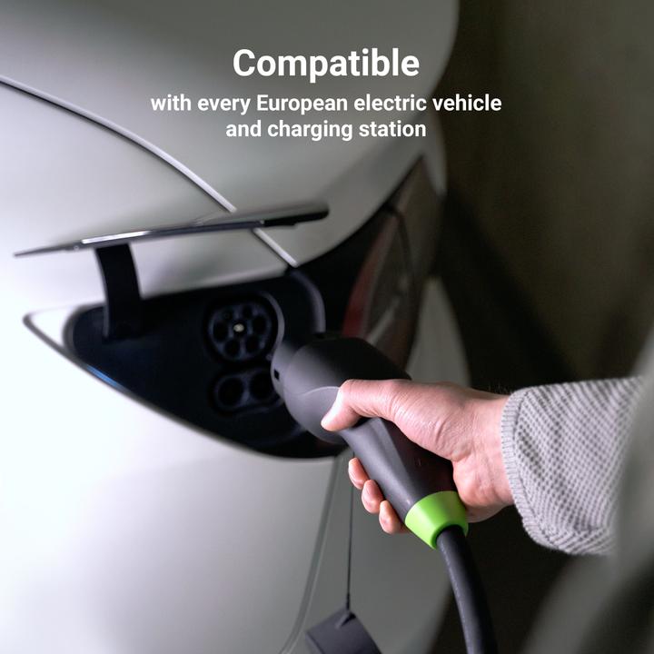 Produktbild GreenCell Kabel EV Green Cell GC Snap Type 2 11kw 5m (Typ 2, 11 kW, 16 A, 5 m)