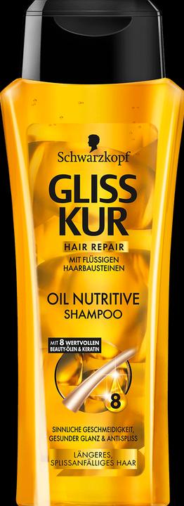 Produktbild Schwarzkopf Gliss Kur Oil Nutritive (250 ml, Flüssiges Shampoo)