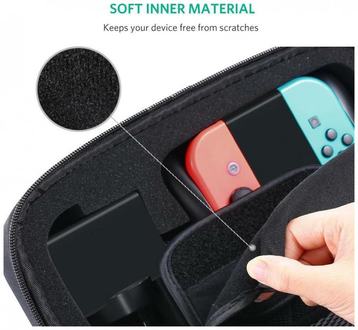 Actual product image Ugreen Case Box for Nintendo Switch and Accessories S 26.5 x 10 x 13.5 cm black (50275 LP145) (Switch)