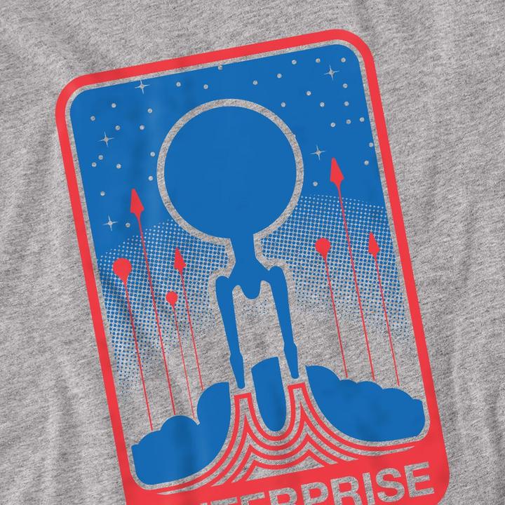 Immagine prodotto Star Trek Beyond Enterprise Maglietta Tasca a Toppa Adulto Unisex (XL)