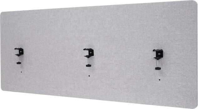 Image du produit Mendler Cloison acoustique de bureau, écran d'intimité de bureau, double paroi tissu/textile - 160x60cm