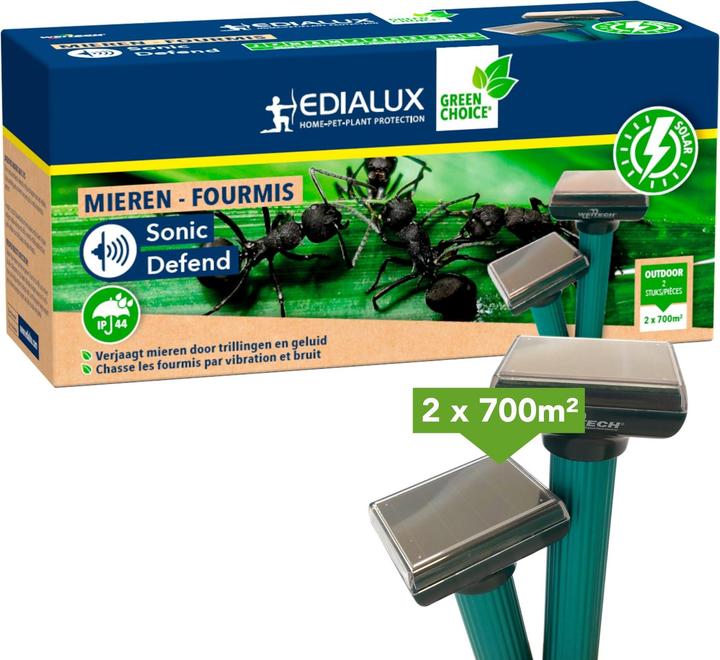 Edialux Sonic Defend - Fourmis, Solaire, max. 2 x 400m ?