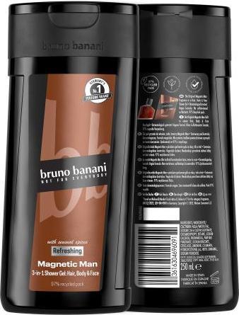 Actual product image Bruno Banani Magnetic Man Shower Gel 250 ml (250 ml)