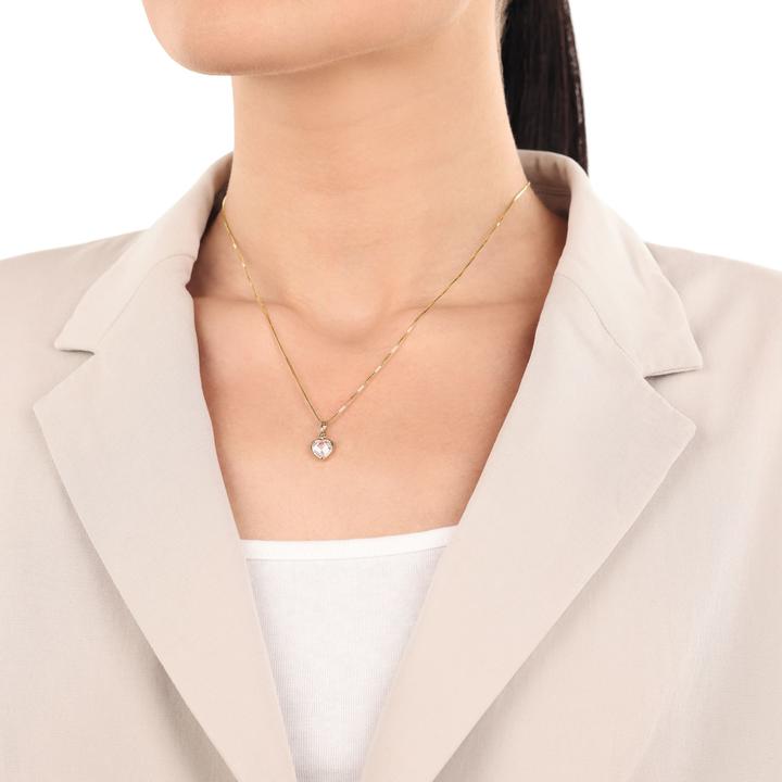 Image du produit Amor Pendentif pour femme, or 375, zirconium synth. | coeur (Or 375, 9 ct)