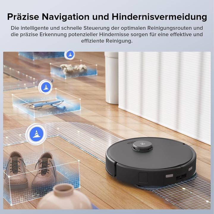 Produktbild Roborock Qrevo Edge S5A Saugroboter mit Wischfunktion,Dual Anti-Tangle-System,17kPa,FlexiArm,Schwarz (Saugroboter)