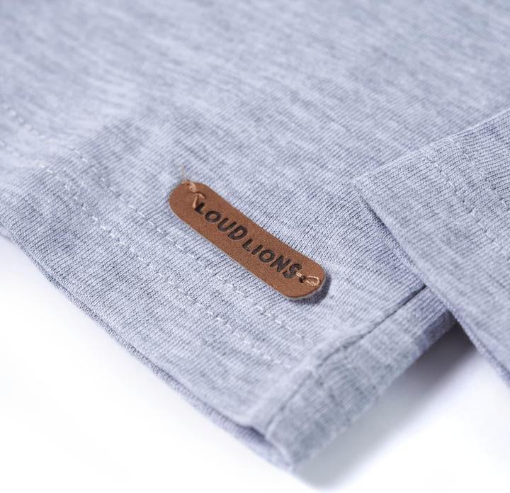 Immagine prodotto VidaXL Camicia da bambino a maniche lunghe grigio melange 116,Materiale: 95 (116)
