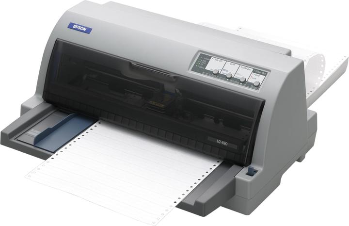 Actual product image Epson LQ-690 A4 24 dot matrix printer 128kB 529characters/sec (Needle, Black and white)