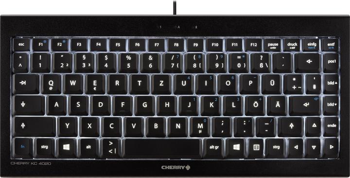 Produktbild CHERRY KC 4020 kompakt Tastatur schwarz (US)