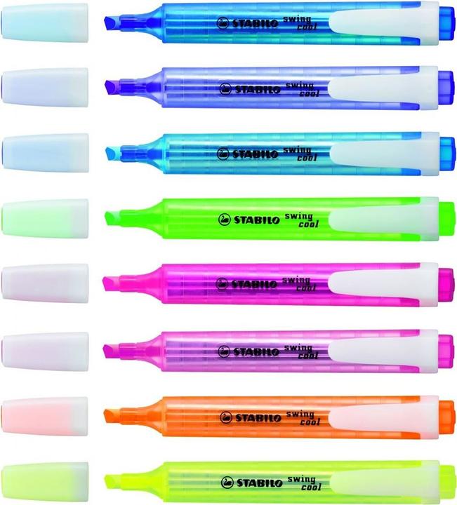 Image du produit STABILO Swing Cool (Bleu, Jaune, Vert, Pink, 4 mm, 4 x)