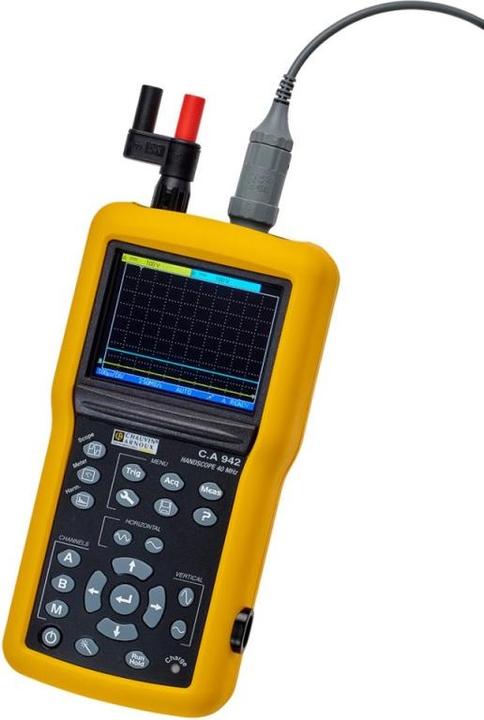 Immagine prodotto Chauvin Arnoux Oscilloscopio portatile (Scope-Meter) C.A 942 40MHz a 2 canali 2 GSa/s 2,5 kpts 8 Bit (CAT III 600V)