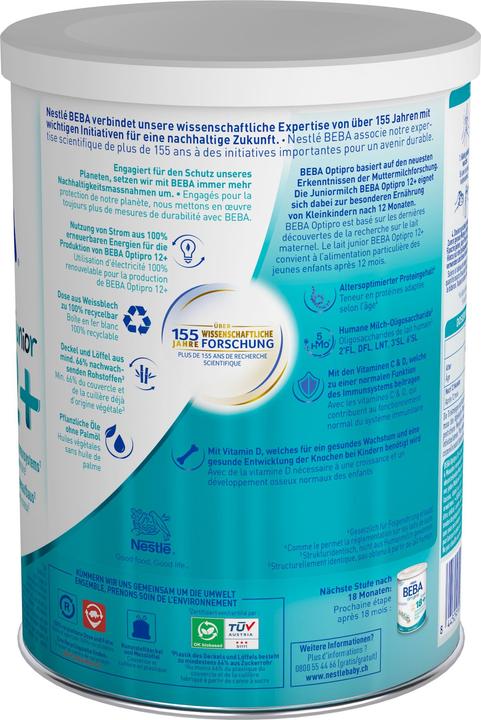Image du produit Beba OPTIPRO Junior 12+ Lait d'éveil - Après 12 mois (800 g, à partir de 12 m.)