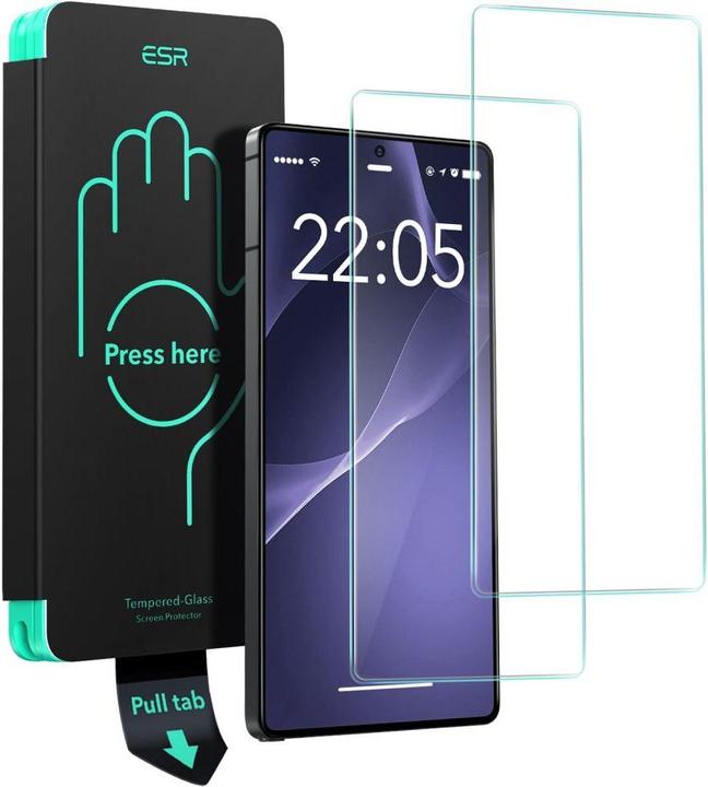 Actual product image ESR - Tempered Glass (2pack) - Samsung Galaxy S25 Ultra - Clear (2 Piece, Samsung Galaxy S25 Ultra)