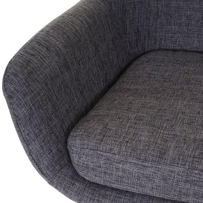 Produktbild Swisshandel24 2x Barhocker Malmö, Barstuhl Tresenhocker - Textil, grau