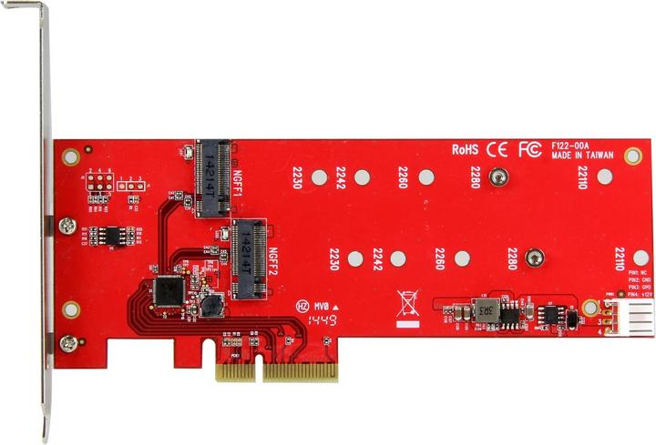 Produktbild StarTech 2X M.2 SSD CONTROLLER - PCIE